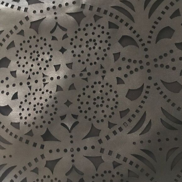 Forever 21 Black Embossed Faux Leather Skirt - Picture 3 of 10